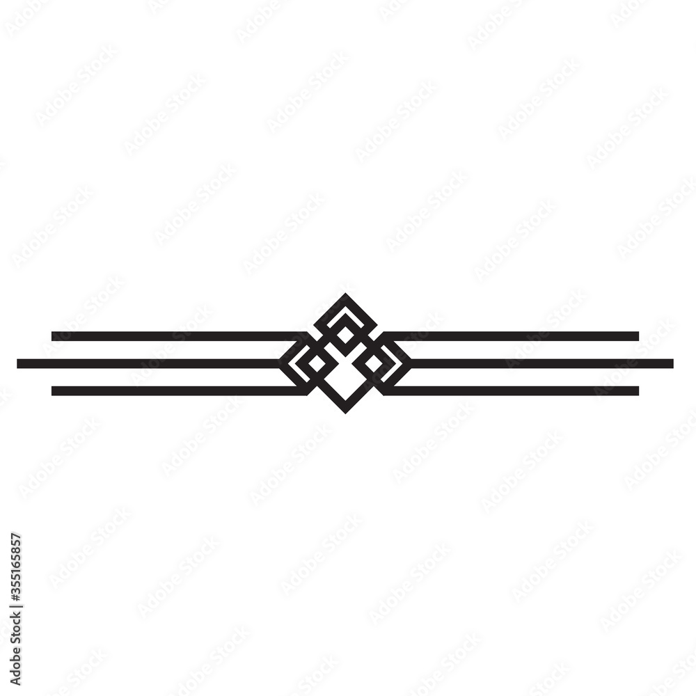 Vector de Stock Art deco line border. Modern arabic black frames,  decorative lines borders and geometric label frame vector design | Adobe  Stock, image size:1000x1000
