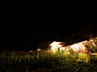 Wall Mural - Lighting of Local Home behind The Stars