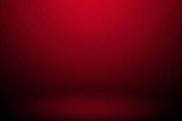 Red gradient abstract studio background