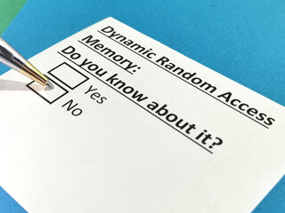Questionnaire about electronics.