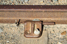 Close Up Of Railroad Ties For Tracks