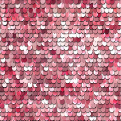 Wall Mural - red sequined texture - vector illustration eps10