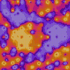 Canvas Print - Holiday seamless purple glittering disco background design. Vector illustration