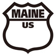 © applebeat - 全米50州 国道標識板　US ROUTE SIGHN BOARD Maine メイン州