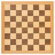 © Vitalii M - Wooden chessboard isolated on a white background