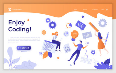 Flat Landing Page Template
