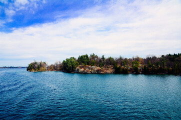 Wall Mural - A small island in Saint Lawrence River