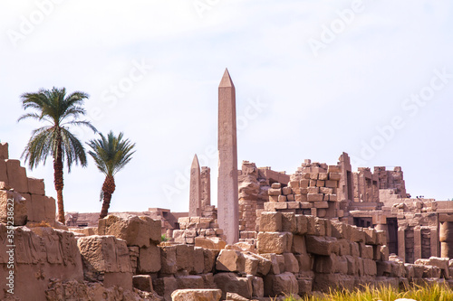 Cuadros en Lienzo Ancient Karnak temple, UNESCO World Heritage site, Luxor, Egypt.