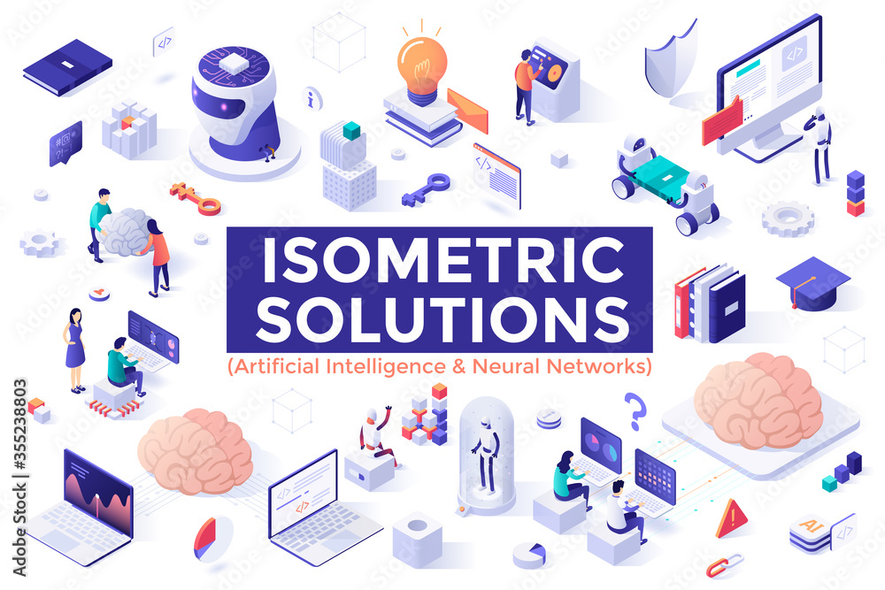 Isometric vector illustration Stock Vector | Adobe Stock