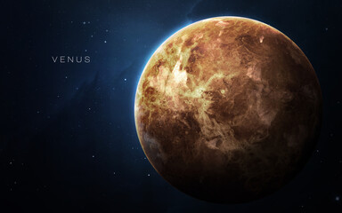 Wall Mural - venus - high resolution 3d images presents planets of the solar system. this image elements furnishe