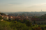 Fototapeta Miasto - City skyline of Prague. General view of the city.