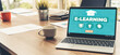 E-learning and Online Education for Student and University Concept. Video conference call technology to carry out digital training course for student to do remote learning from anywhere.