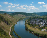 Fototapeta Tęcza - Die Mosel in Rheinland-Pfalz