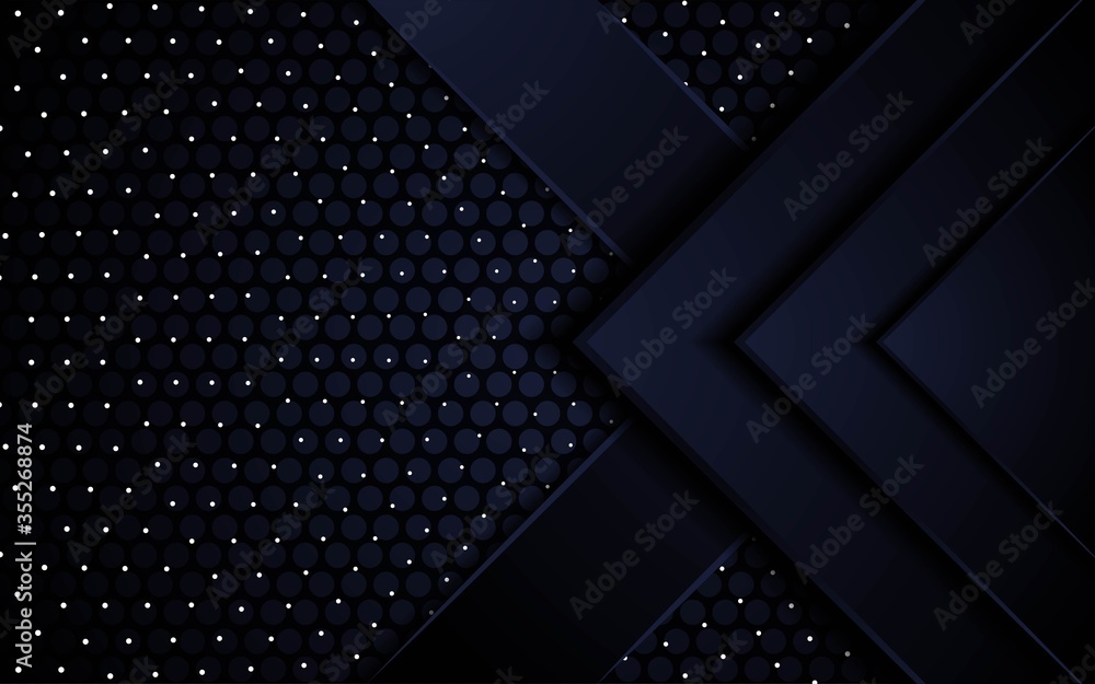 modern abstract premium black future background banner design in dots ...