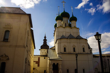 The ancient Kremlin in the city of Rostov. Yaroslavl region, Russia