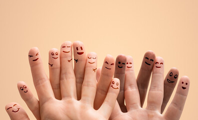 Fototapete - The concept of business in teamwork, community and diversity.