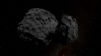 Wall Mural - 67p/churyumov–gerasimenko comet 3d render