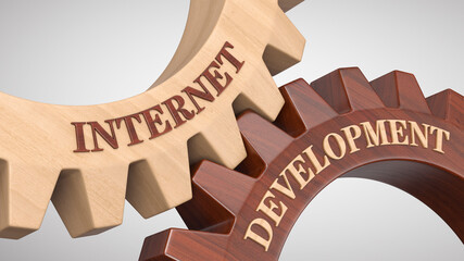 Internet development concept