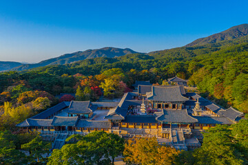 Poster - Aerial view of Bulguksa temple near Gyeongju, Republic of Korea