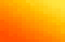 Abstract Orange Geometric Background, Creative Design Templates. Pixel Art Grid Mosaic, 8 Bit Vector Background.
