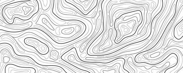 Wall Mural - abstract topographic map background vector. 21:9 wallpaper design for fabric , packaging , web, geog