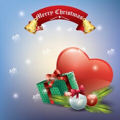 Sticker - Merry christmas background