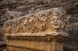  Lycian rock cut tombs in Myra in Turkey 