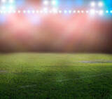 Fototapeta Sport - stadium in lights and flashes 3d.