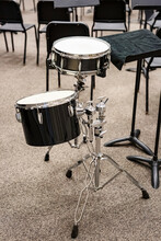 Modified Drum Kit Set Up In The Band Room At School