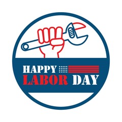 Poster - labor day label