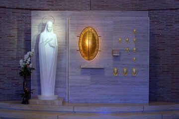 Chapel of the Tabernacle and Our Lady in the Votive Church of the Holy Mother of Freedom in Zagreb, Croatia