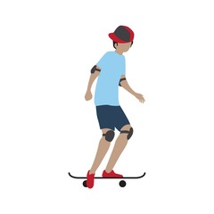 Poster - boy on skateboard