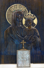 Wall Mural - Our Lady, the high altar in the parish church of Our Lady of Sljeme - Queen of Croats on Sljeme, Zagreb, Croatia