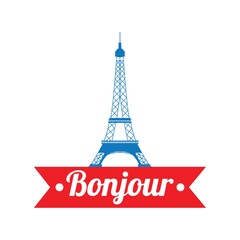 Canvas Print - bonjour