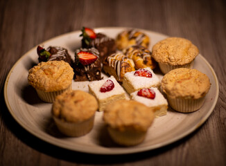 Assorted cake tray - homemade sweets