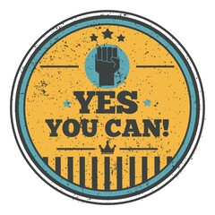 Canvas Print - yes you can quote