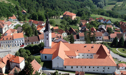 Wall Mural - Parish Church of the Assumption of the Virgin Mary and Franciscan Monastery in Klanjec, Croatia