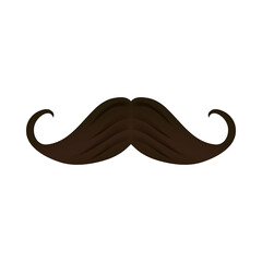 Sticker - Isolated mustache icon vector design