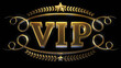 © Pixelmuncher - 3d rendered golden VIP title