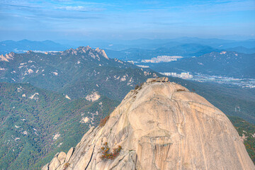 Wall Mural - Peaks of Bukhansan national park near Seoul, Republic of Korea