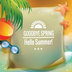 Sticker - summer card