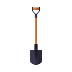 Wall Mural - Shovel Tool, Firefighting Equipment Flat Style Vector Illustration on White Background