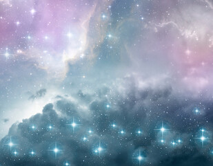 Wall Mural - abstract angel mystic magic background with stars like spiritual religious mystical divibe angelic c