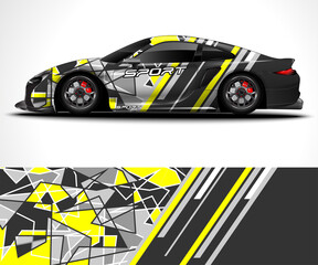 Wall Mural - Racing Sport Car Wrap design and vehicle livery