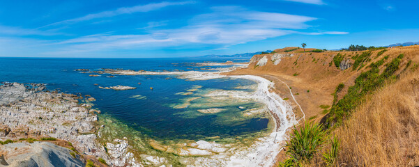 Sticker - Landscape of Kaikoura peninsula in New Zealand