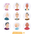 © Vector_Vision - Cheerful young people avatar collection. User faces. Trendy modern style. Flat Cartoon Character design.