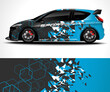 Racing Sport Car Wrap design and vehicle livery
