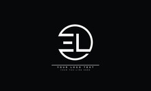 EL ,LE ,E L Letters Abstract Logo Monogram 