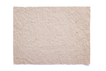 Wall Mural - piece of aged paper texture on white background