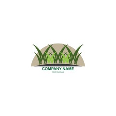 Sticker - grass logo